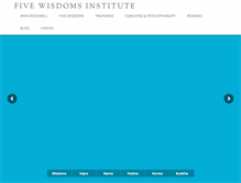 Tablet Screenshot of fivewisdomsinstitute.com